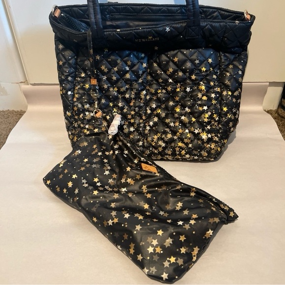 MZ Wallace Quilted Tote with Gold Stars - Picture 9 of 10